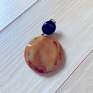 Prada single statement earring resin amber